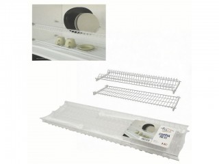 SCOLAPIATTI PER PENSILI CUCINA IN FILO FERRO PLASTIFICATO CM. 76 