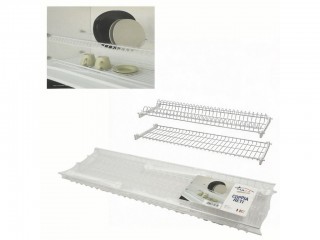 SCOLAPIATTI PER PENSILI CUCINA IN FILO FERRO PLASTIFICATO CM. 86 