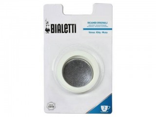 RICAMBI ORIGINALI BIALETTI INOX 1 GUARNIZIONE SILICONE+PIASTRINA TZ. 2