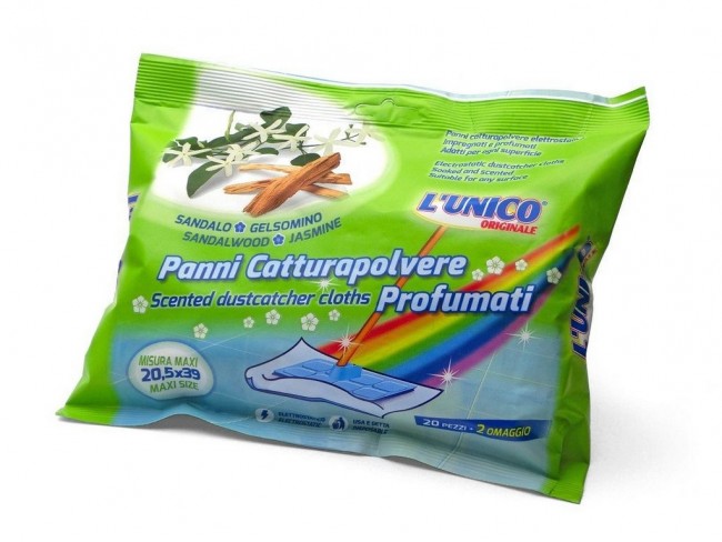 PANNI CATTURAPOLVERE L' UNICO 22 PZ. SANDALO E GELSOMINO