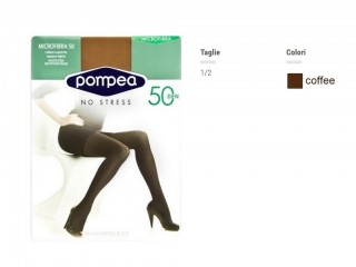 POMPEA COLLANT MICROFIBRA 50 COFFEE TAGLIA 1/2 S