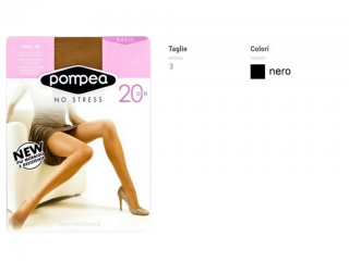 POMPEA COLLANT VANI 20 NERO TAGLIA 3 M
