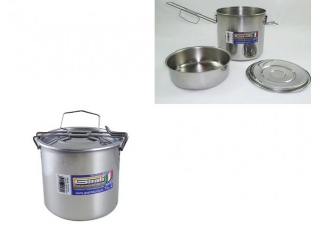 PORTAVIVANDE INOX GNALI CM. 14 CON PIETANZIERA