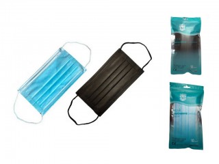 MASCHERINE CHIRURGICHE AZZURRE/NERE MADE IN ITALY SET 10 PZ.