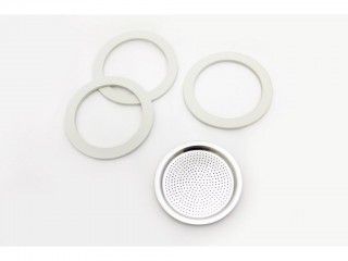 RICAMBI MOKA 3 GUARNIZIONI+PIASTRINA TZ. 3