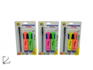 CARTOLERIA EVIDENZIATORI CON PENNA