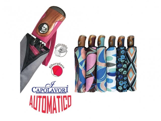 OMBRELLO MINI DONNA AUTOMATICO FANTASIA 6001