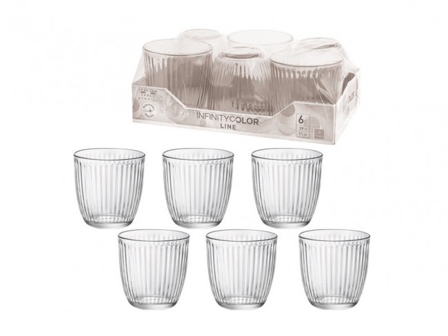 BICCHIERI BORMIOLI LINE TRASPARENTI ACQUA CL. 29 X 6