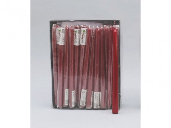CANDELA LISCIA ROSSA CM. 25 PZ. 1
