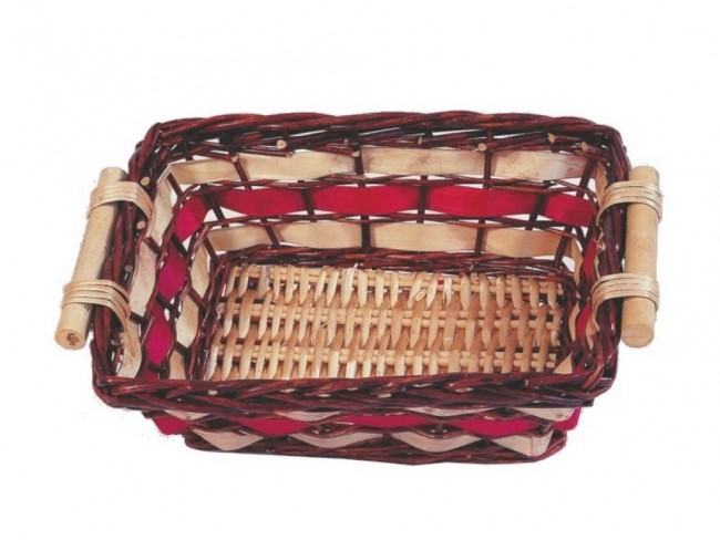 CESTA VIMINI RETTANGOLARE CM. 44X28