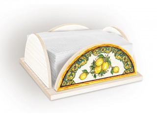 PORTATOVAGLIOLI LEGNO LUPIA WHITE LEMON