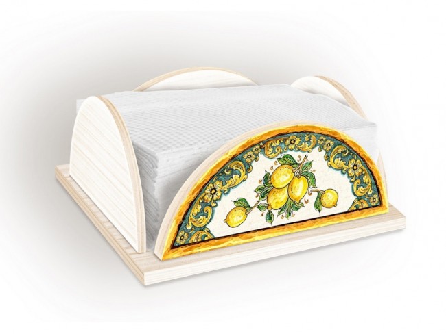 PORTATOVAGLIOLI LEGNO LUPIA WHITE LEMON
