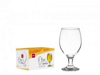 BICCHIERI BIRRA CERVEZA ORO CALICI CL. 40 X 6