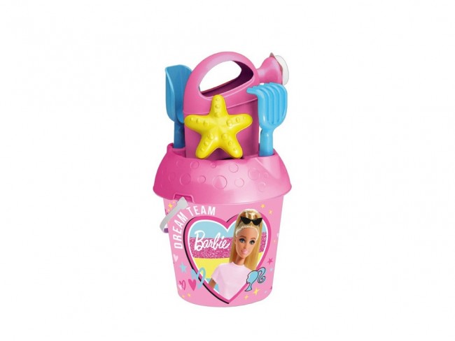 SET MARE SECCHIELLO CM. 18 + INNAFFIATOIO BARBIE