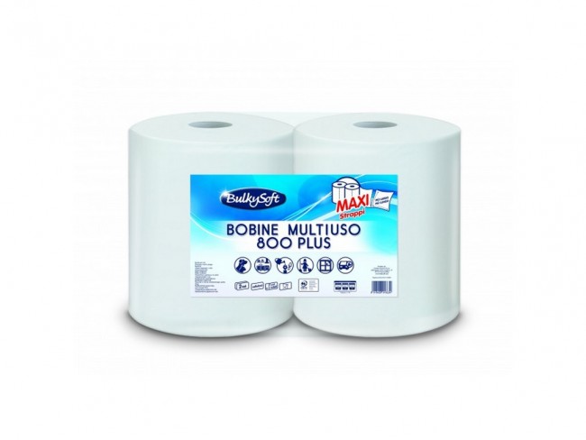 CARTA CUCINA BOBINA BULKY SOFT 2 VELI 800 PLUS X 2