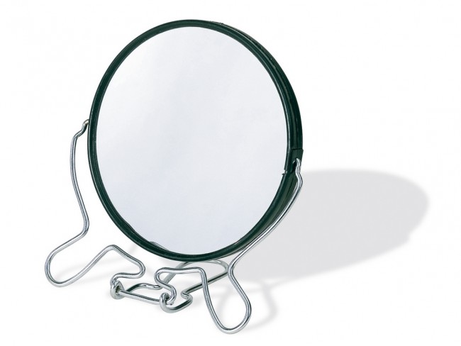 SPECCHIETTO ROTONDO DOPPIA LENTE CM. 12