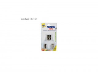 CARTOLERIA TEMPERAMATITE METALLO SET 3 PZ.