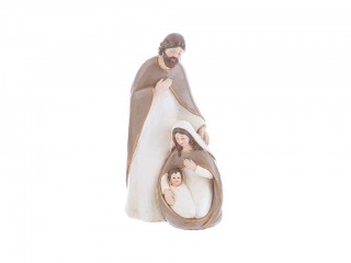 SACRA FAMIGLIA RESINA LE STELLE CM. 10X7X18.5