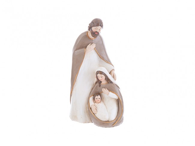 SACRA FAMIGLIA RESINA LE STELLE CM. 10X7X18.5