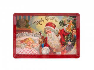 VASSOIO MELAMINA BABBO NATALE LE STELLE CM. 31.5X21.5
