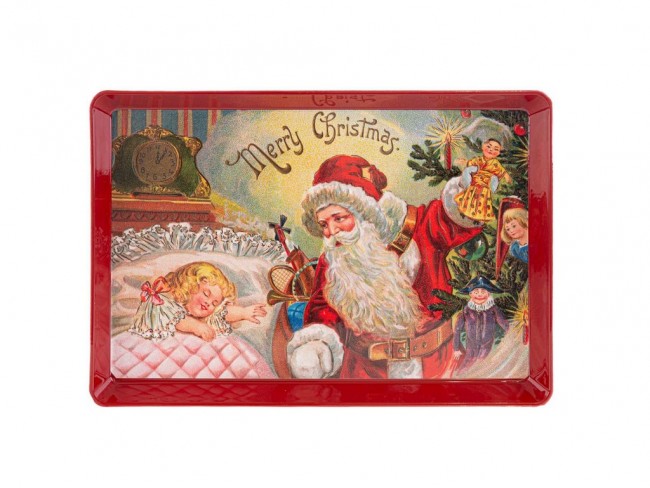 VASSOIO MELAMINA BABBO NATALE LE STELLE CM. 31.5X21.5