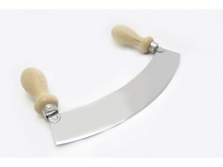 MEZZALUNA MANICO LEGNO CM. 26 CALDER