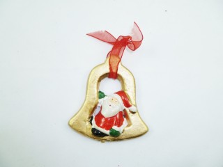 NATALE MEDAGLIONE CAMPANA BABBO NATALE