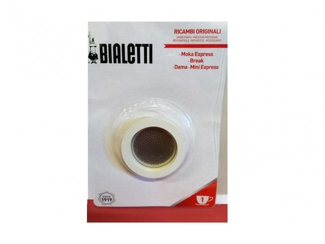 RICAMBI ORIGINALI BIALETTI 3 GUARNIZIONI+PIASTRINA TZ. 1