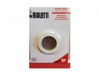 RICAMBI ORIGINALI BIALETTI 3 GUARNIZIONI+PIASTRINA TZ. 2