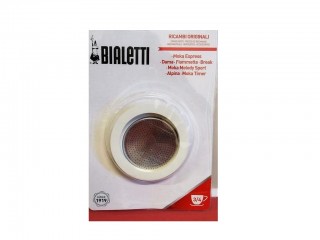 RICAMBI ORIGINALI BIALETTI 3 GUARNIZIONI+PIASTRINA TZ. 3