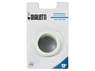 RICAMBI ORIGINALI BIALETTI INOX 3 GUARNIZIONI+PIASTRINA TZ. 4