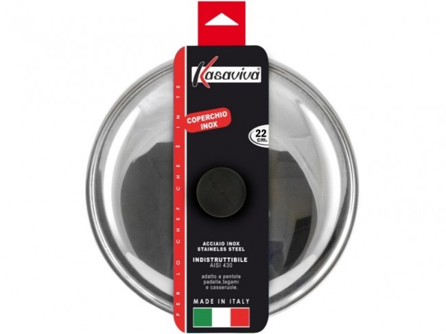COPERCHIO INOX CM. 22