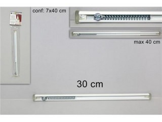 ASTA PER TENDA PIATTA ALLUNGABILE CON MOLLA CM. 30/40 ART. 600/1