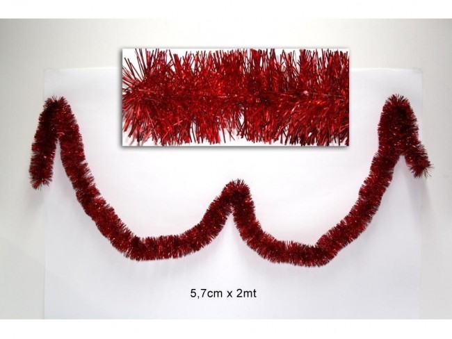 NATALE FILO ADDOBBO 2 MT. ROSSO