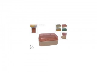 POGGIASAPONE PLASTICA CON COPERCHIO