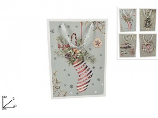 BUSTA REGALO NATALIZIA CM 42X30X12