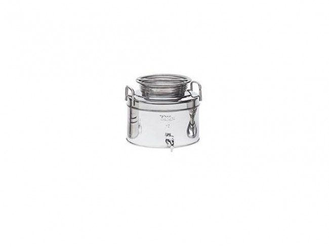 FUSTO OLIO INOX 18/10 MINOX LT. 15 CON PREDISPOSIZIONE
