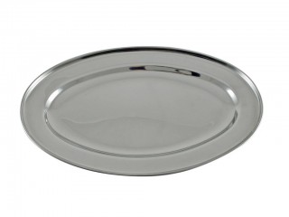 VASSOIO ACCIAIO INOX KASAVIVA  OVALE  CM. 40X27