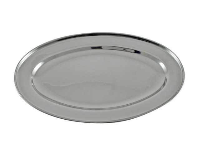 VASSOIO ACCIAIO INOX KASAVIVA  OVALE  CM. 40X27