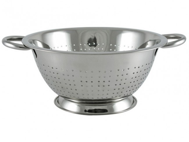 scolapasta acciaio inox