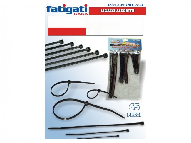 FASCETTE LEGACCI PVC 65 PZ.