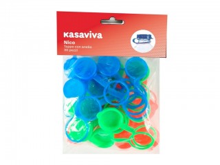 TAPPI PLASTICA CON ANELLO 30 PZ.