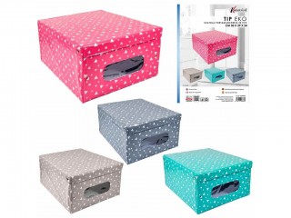 SCATOLA BIANCHERIA KASAVIVA PVC EKO TIP CM 50X39X24