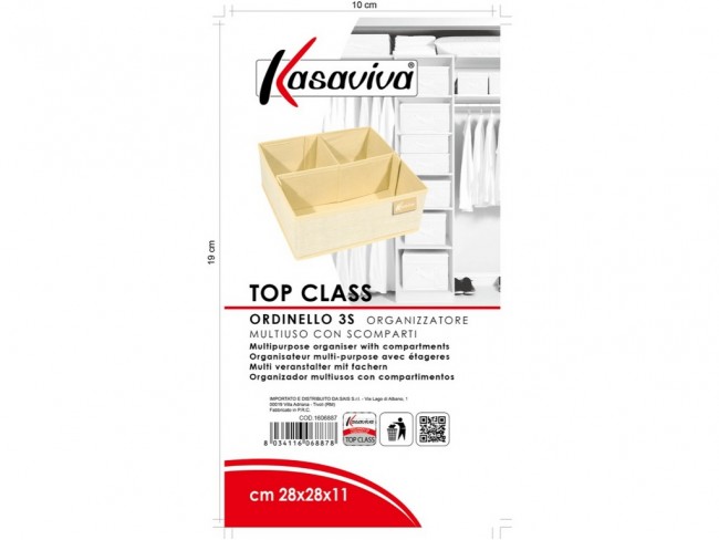 SCATOLA SALVASPAZIO KASAVIVA CLASS ORDINELLO CM. 28X28