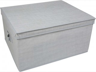 SCATOLA BIANCHERIA TOP CLASS MAGNUM GRIGIO CM 60X50X30