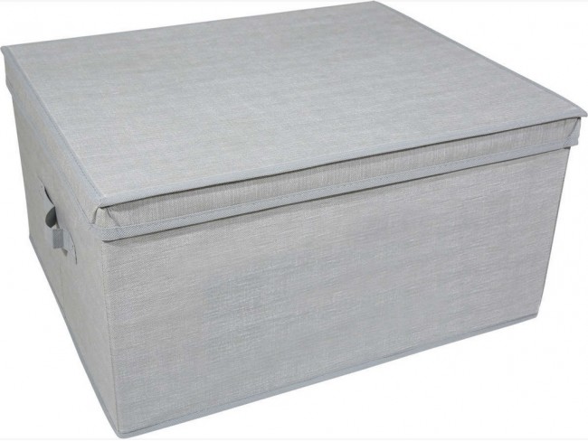 SCATOLA BIANCHERIA TOP CLASS MAGNUM GRIGIO CM 60X50X30