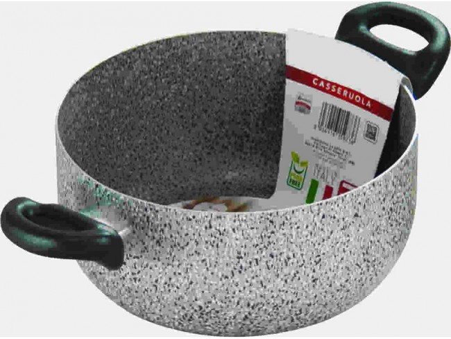 CASSERUOLA ANTIADERENTE KASAVIVA CUOCA STONE CM 22