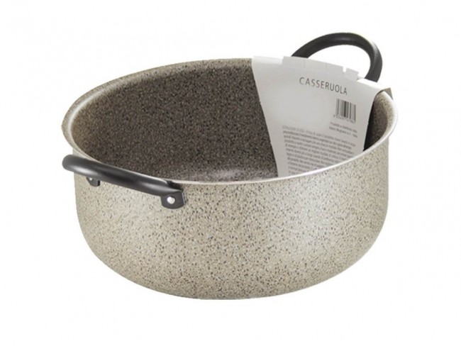 CASSERUOLA ANTIADERENTE KASAVIVA CUOCA STONE CM. 30
