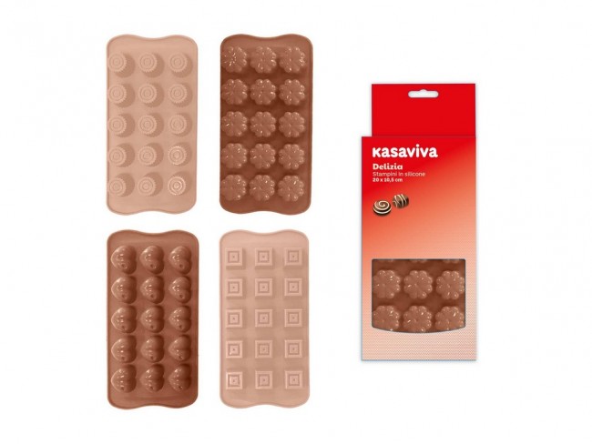 FORMINE CIOCCOLATINI SILICONE DELIZIA KASAVIVA