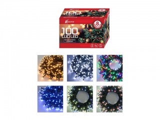 LUCI NATALE KASAVIVA 100 LUCI LED MULTICOLOR